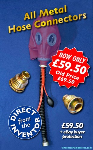 Gas mask hose - with, aromas
