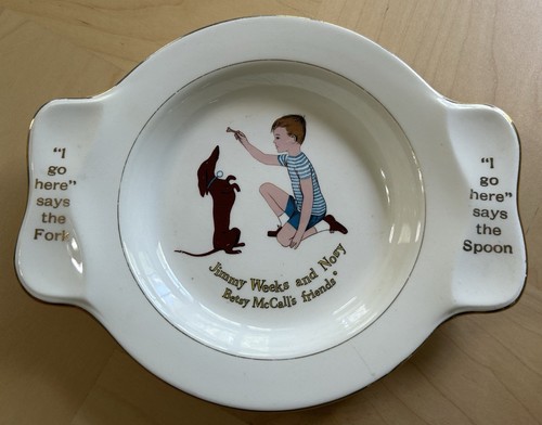 Vtg jimmy weeks nosy plate - nosy,