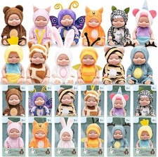 TESIN Mini Baby Doll,12 Pcs 4 Inch Realistic Baby Dolls,Tiny Reborn Babies with