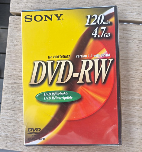 Sony dvd 7gb 120 min - 4.7gb,