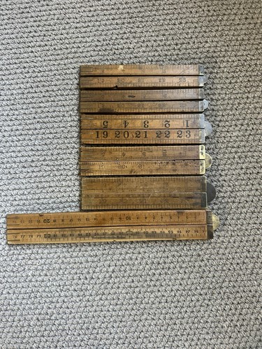 Vintage rabone wooden - wooden, rules