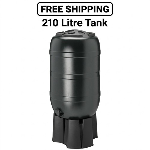 210l water butt kit with - butt, stand