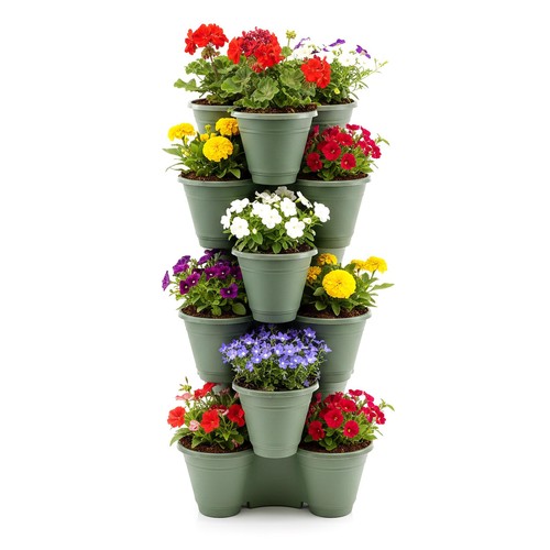 Stackable strawberry planters - strawberry,