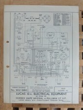 Original LUCAS Humber Snipe