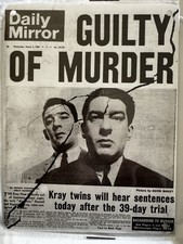 TIN SIGN PHOTO OF THE KRAY