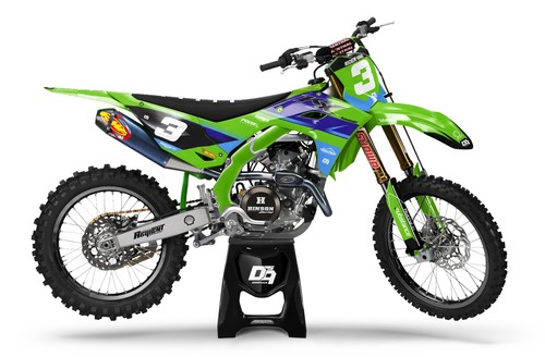 Kawasaki motocross decals - kawasaki,