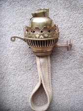 VINTAGE FALKS DUPLEX BRASS OIL LAMP BURNER-VGC
