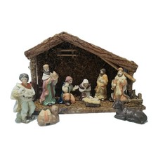 Vintage Nativity Stable And