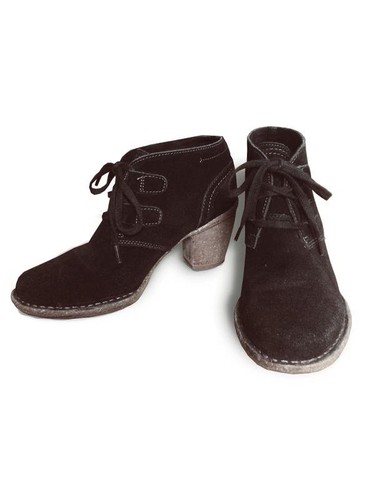 Ladies clarks black suede - ladies,