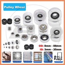 POM Nylon Roller Wheel Plastic Bearing CNC Guiding Wheel Flat Belt Idler Ø3-30mm