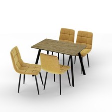 110cm Dining Table & 4 Pcs