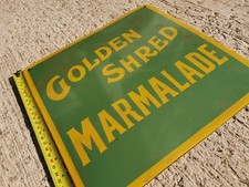 Marmalade Jam Golden Shred Green Cool crisp Man Cave Enamel Advertising Sign
