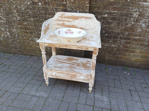 Victorian pine washstand - pine,