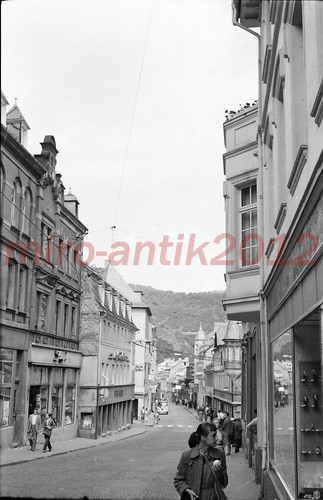 Photo negative street scene - street,