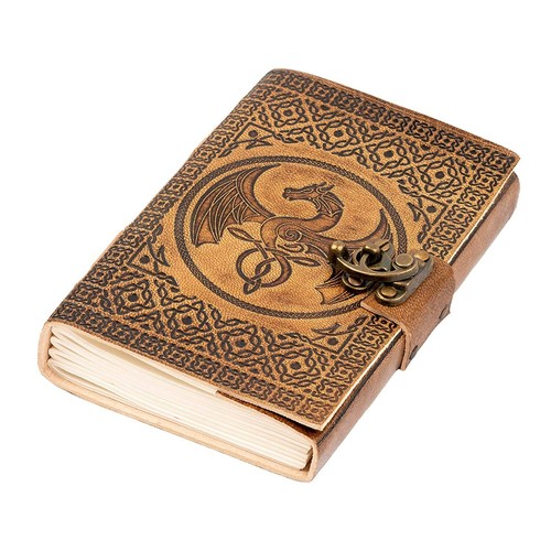 Handmade leather dragon - handmade, a4