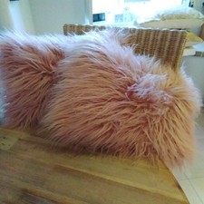 Two George Pink Faux Fur