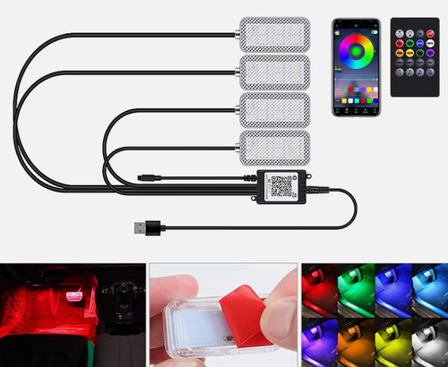 Car interior footwell led - interior,