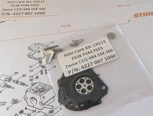 Stih fs55 carb repair - carb,