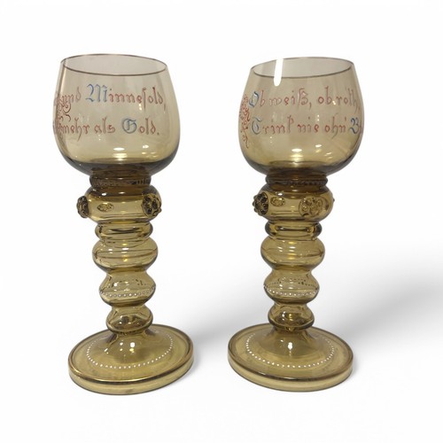 Antique roemer wine glasses - antique,