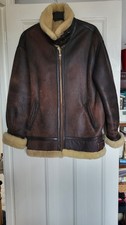 Vintage 80s Leather Shearling