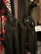 Women’s Size M Black Sheer