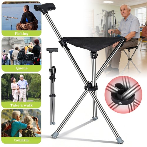 Folding cane chair stool - cane,
