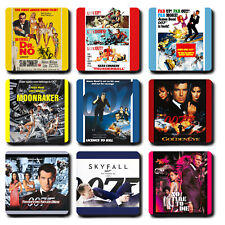 James Bond Movie Coasters - Hard wood - Gift - coaster film
