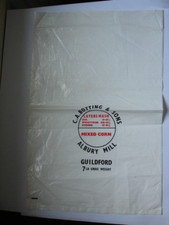 Vintage CA BOTTING & SONS Mixed Corn Bag Albury Mill Guildford Chicken Feed