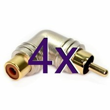 [4 pack] HQ 90 Degree RCA