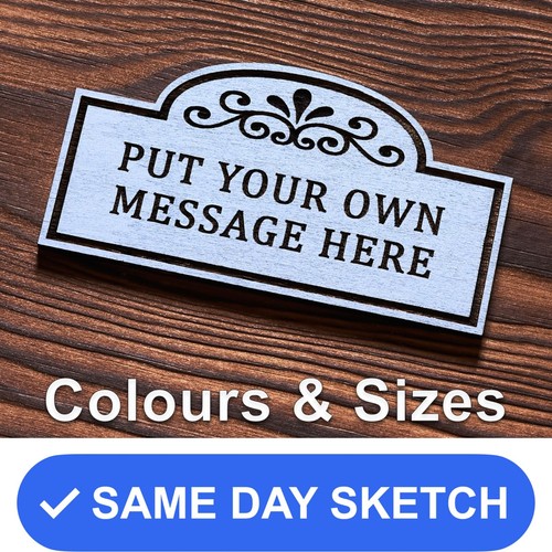 Personalised wooden plaque - wooden,