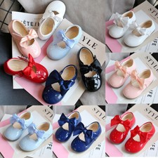 BABY GIRLS SPANISH BOW SHOES