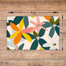 Flowers Glass Chopping Board -