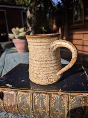 Vintage studio pottery mug - studio,