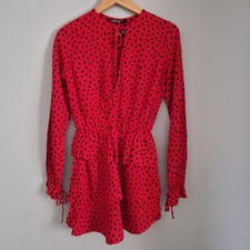 Motel Red Long Sleeve Mini