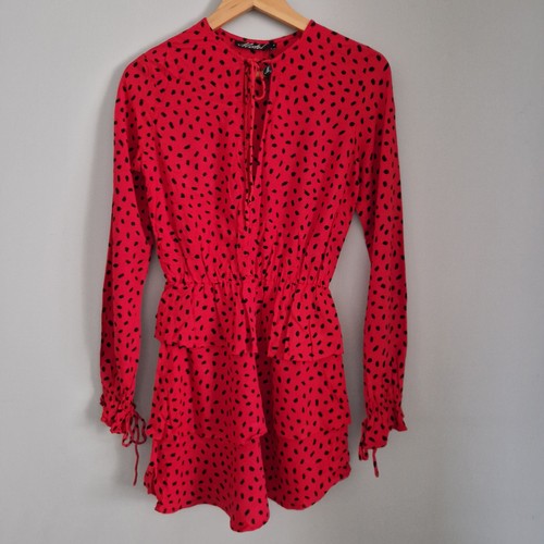 Motel red long sleeve mini - long,
