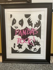 Pandas Rock Pure Evil Framed