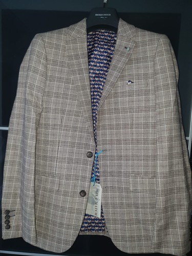 Broken stitch hugo brown check - hugo,