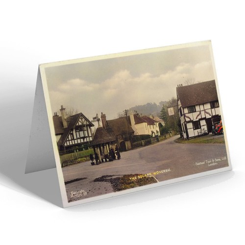 Greeting card vintage surrey - -,