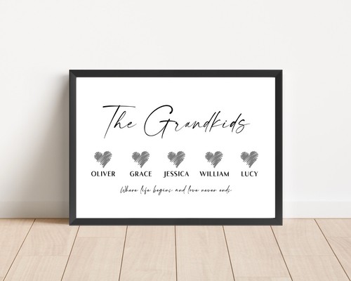 The grandkids print - grandkids,