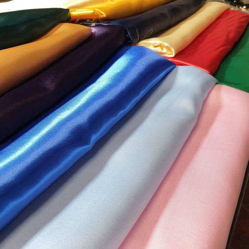 Plain satin fabric - dress, craft