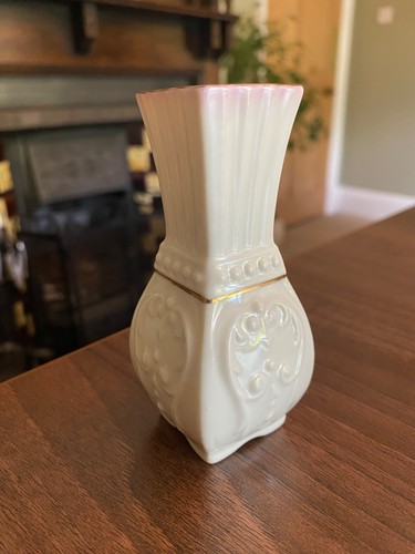 Belleek bud vase