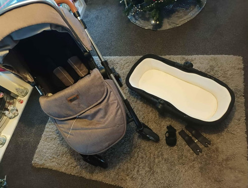 Silver cross pushchair with - silver,