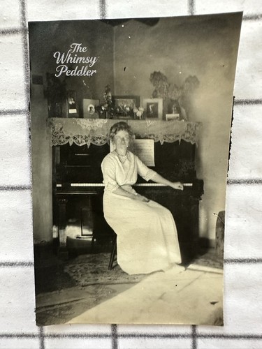 Vintage woman seated - vintage,