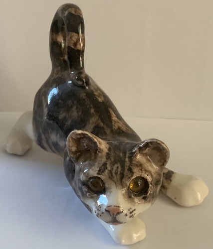 Vintage winstanley posing cat - posing,