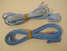 Cisco Console Router Cables RJ45 to DB9 9-pin D-Sub 1.8m 2 Pack Free Post