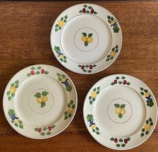 Three Titian Ware Fruit Pattern 10 inch Dinner Plates