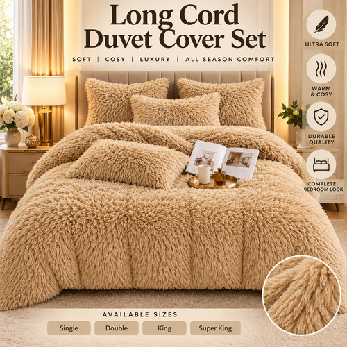 3pc long cord shaggy - long,