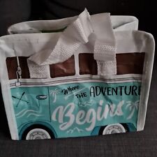 Volkswagon VW Camper van Where the Adventure Begins Cool Lunch Bag Brand New 