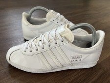 ADIDAS Gazelle OG Women’s Leather Gym Running Trainers, Triple White - Size 5
