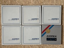  6 x AMPEX Spools in Original Boxes